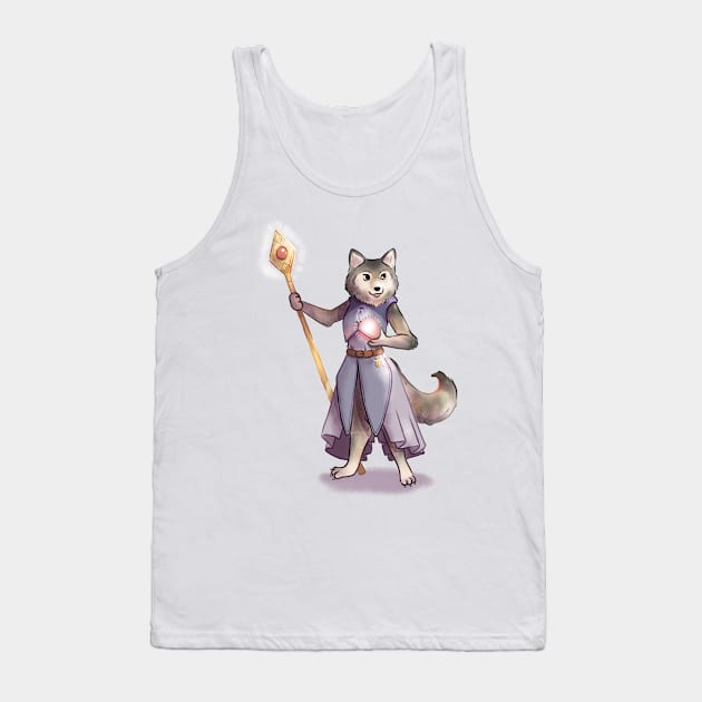 Sorcerer Wolf Tank Top by Melissa Jan